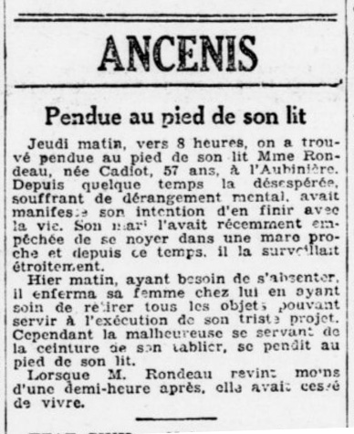 coupure de presse - mai 1934